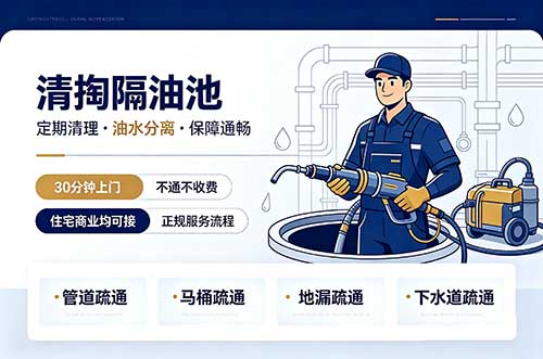 淮南清掏隔油池